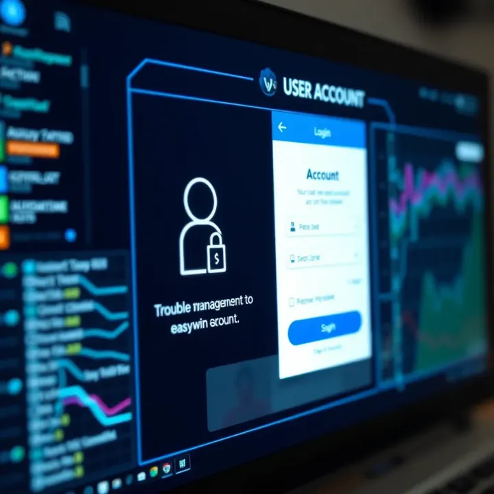 Secure login interface with shield icon and checkmark indicating account protection