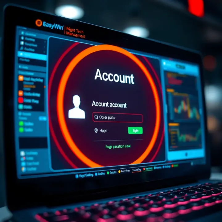 User interface displaying various online gaming options and sports betting features on Easywin Home platform
