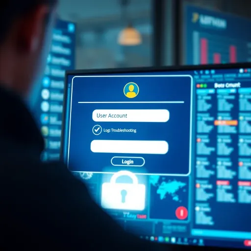 Login screen showing fields for username and password on Easywin NG