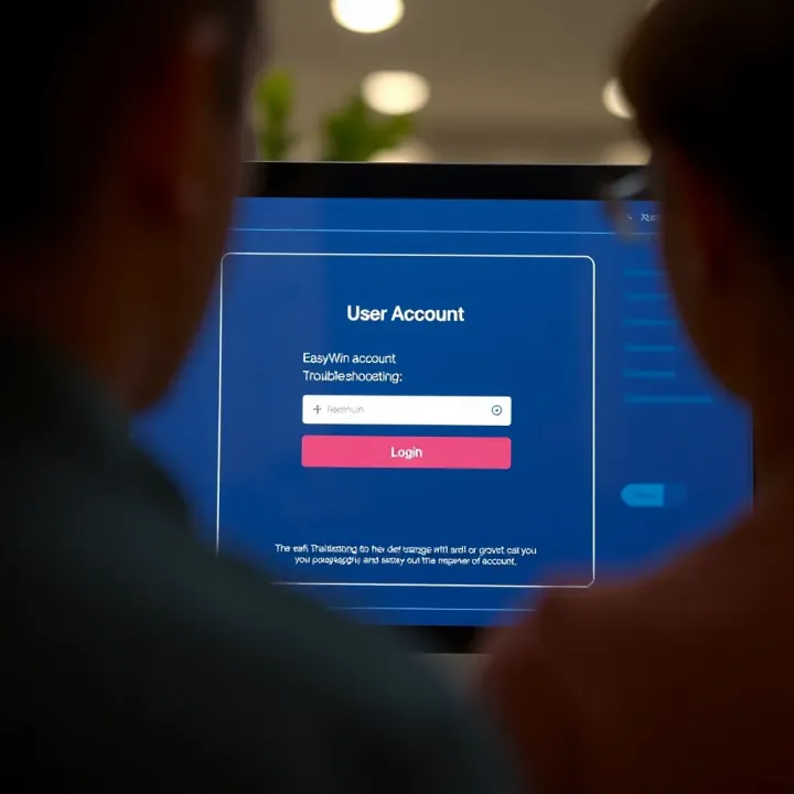 Screenshot of Easywin Partners login page showing username and password fields