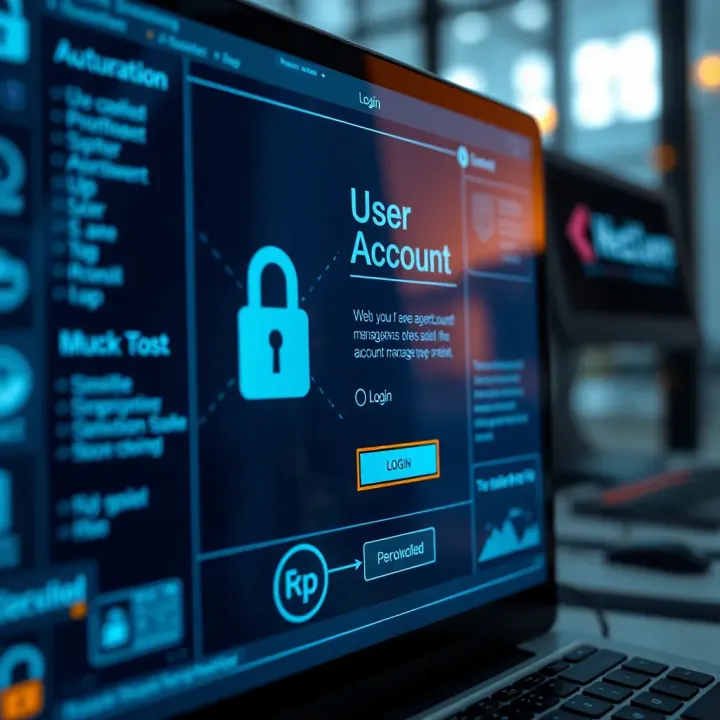 Graphic illustrating secure login with shield icon and Nigerian flag background