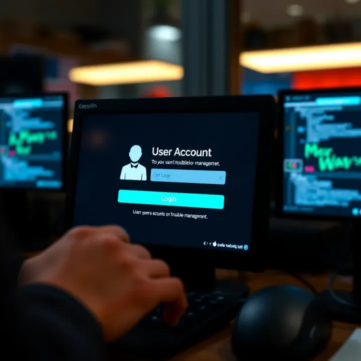 Smartphone showing EasyWin security features and app download confirmation