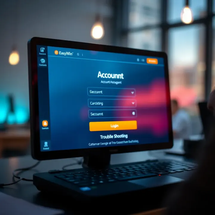 Uptodown platform showcasing Easywin app download page on mobile screen